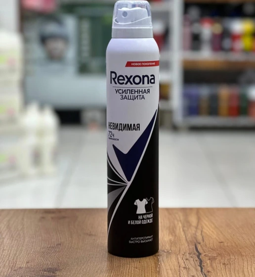 اسپری ضد تعریق زنانه رکسونا rexona مدل invisible با ماندگاری 72 ساعته حجم 200 میل
